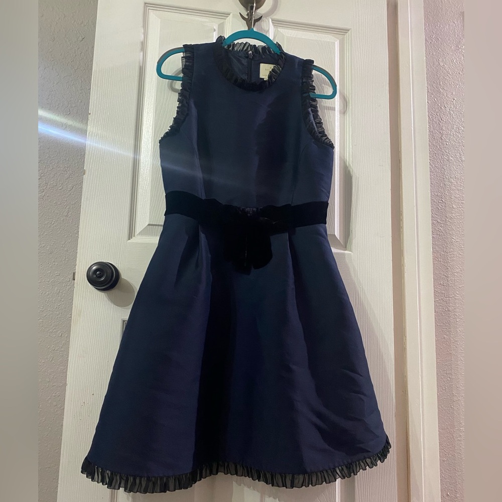 Kate Spade Blue Fit and Flare Dress - Picture 2 of 11